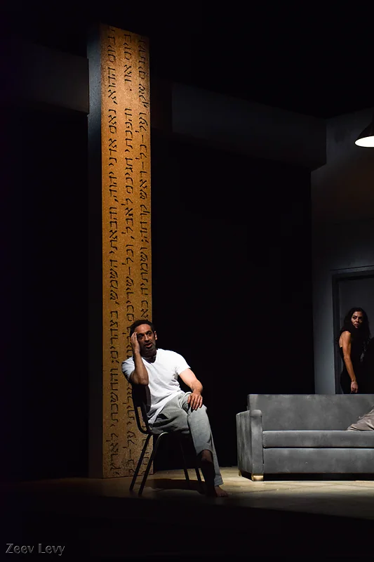 שם זמני ורסאצ'ה · עיצוב תפאורה: זאב לוי · תיאטרון הבימה 2017 · 3